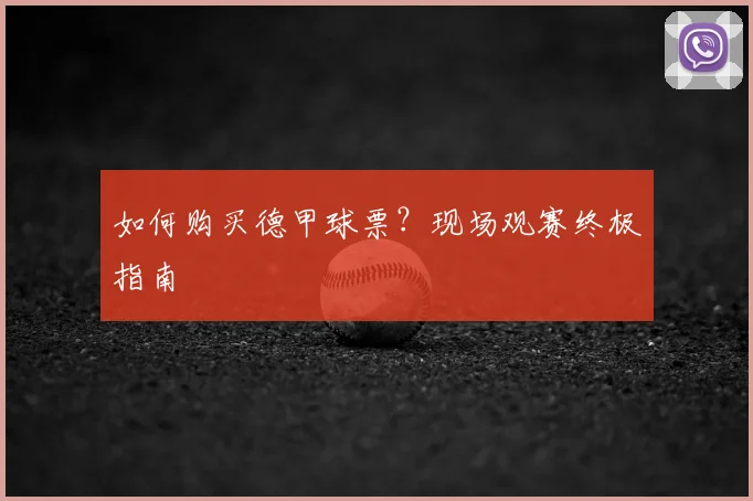 如何购买德甲球票？现场观赛终极指南